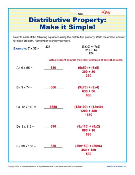 multiplication distributive property 3rd grade